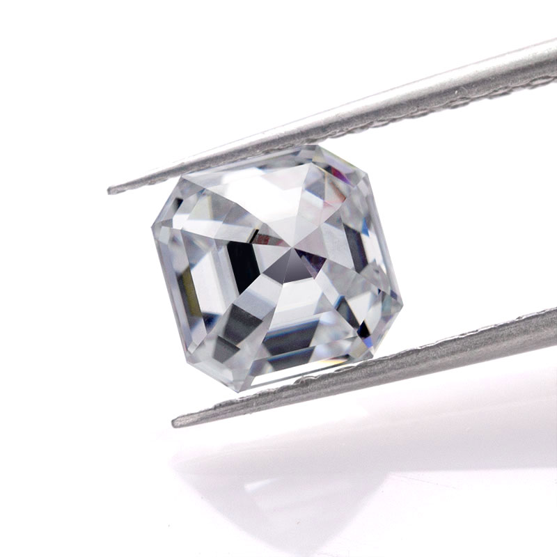 ゆるいダイヤモンド宝石石アッシャーカットモアッサナイトダイヤモンド結婚指輪用