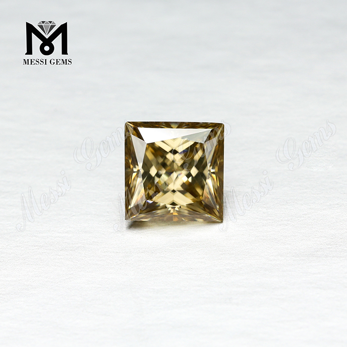 卸売価格モアッサナイトダイヤモンド高品質のプリンセスカットイエロールーズモアッサナイトリング用