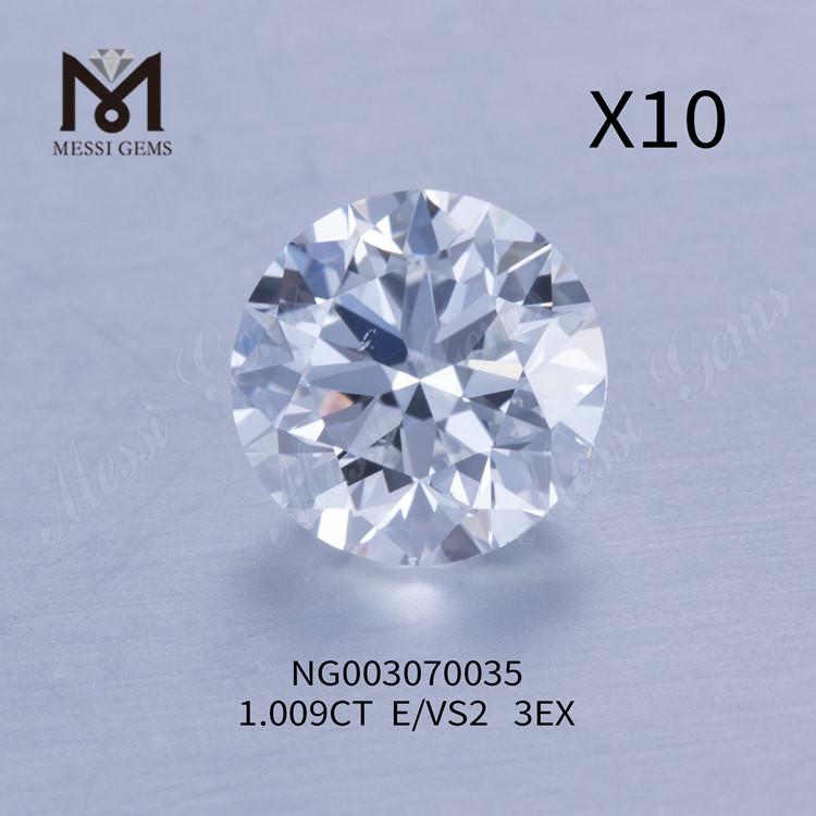 卸売ルースラボ成長ダイヤモンド1.009カラットラウンドEVS2EX CUT